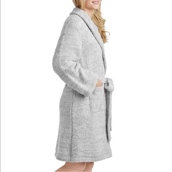 Luxury Premier Collection Cozy Wrap Robe-Grey - Picture 2 of 6